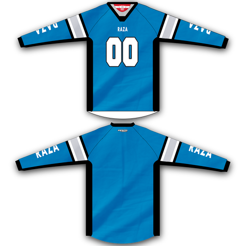 Blue Silver Black TM2 Jersey - RazaLife - TM2 Jersey - RazaLife - RazaLife - paintball - custom - jerseys - sports - uniforms - woodsball - softball - baseball - basketball - soccer