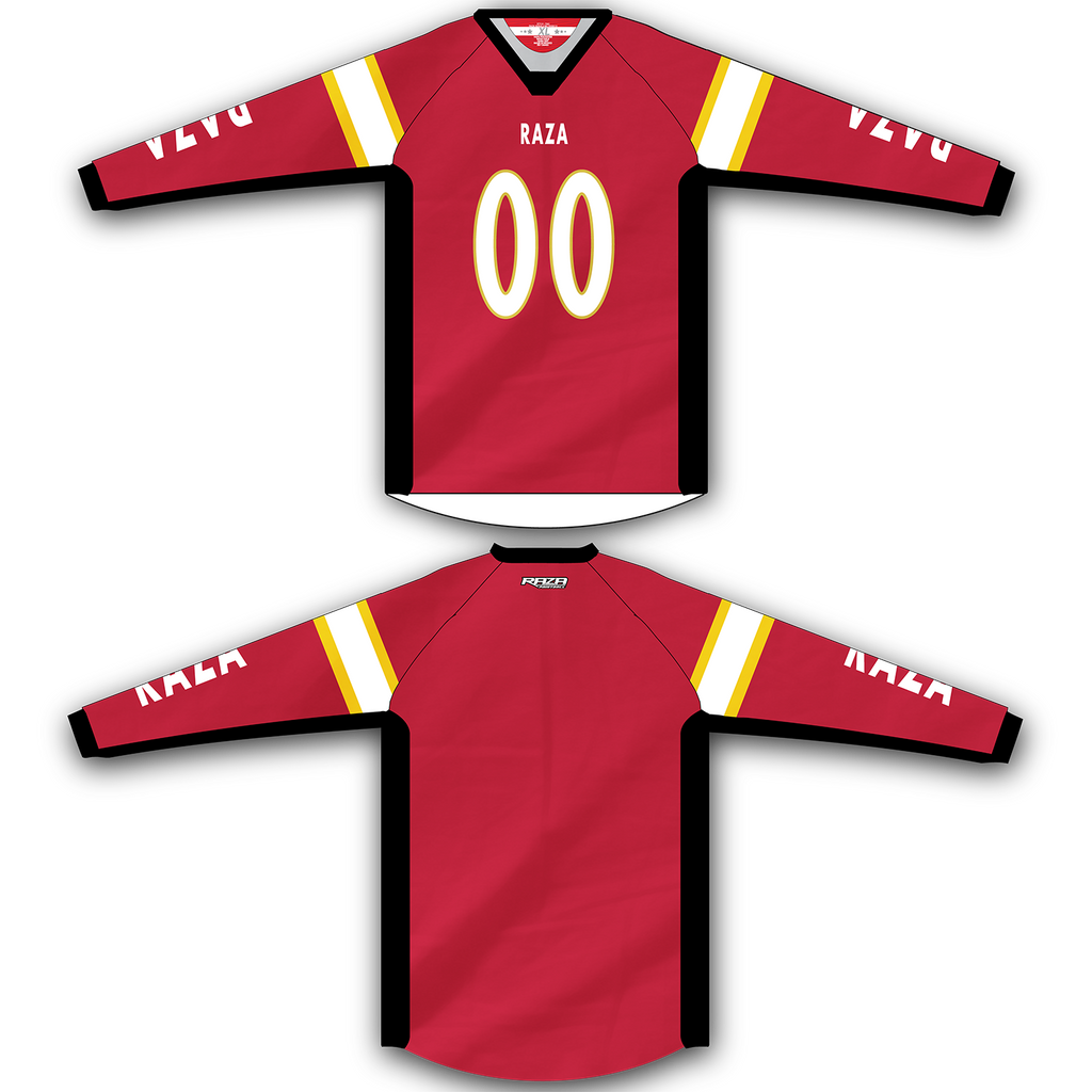 Red Gold White Jersey